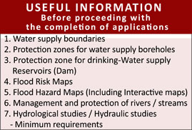 USEFUL INFORMATION - Before proceeding with the completion of applications